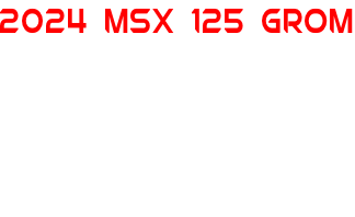 2024 MSX 125 GROM